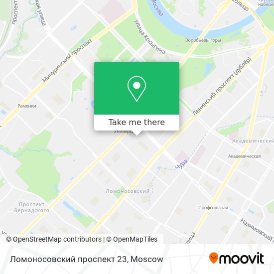 Ломоносовский проспект 23 map