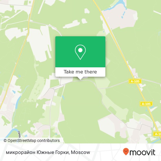 микрорайон Южные Горки map