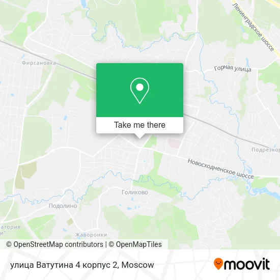 улица Ватутина 4 корпус 2 map