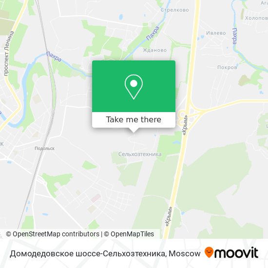 Домодедовское шоссе-Сельхозтехника map