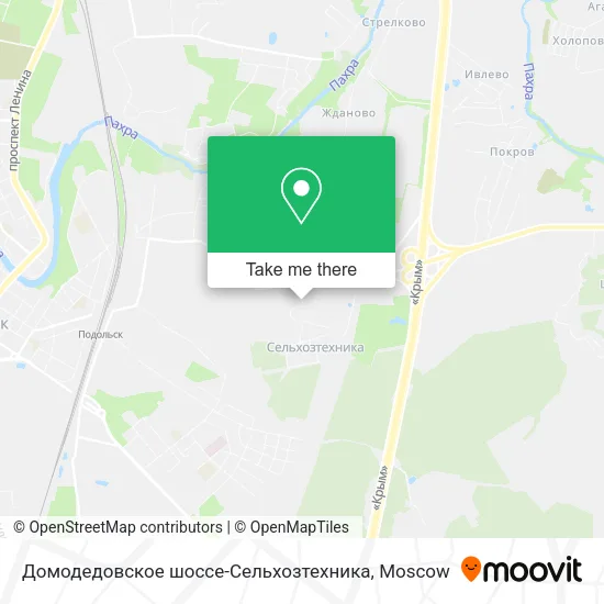 Домодедовское шоссе-Сельхозтехника map