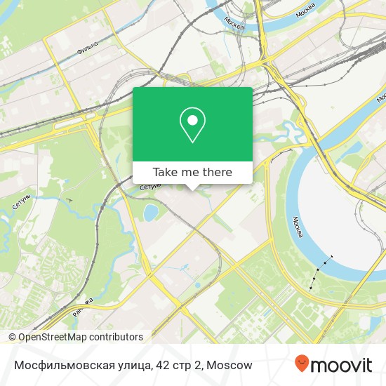 Мосфильмовская улица, 42 стр 2 map