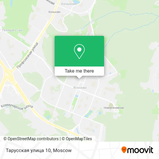 Тарусская улица 10 map
