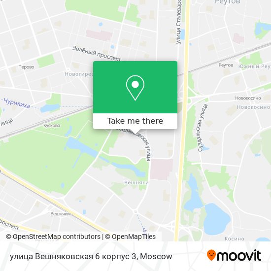 улица Вешняковская 6 корпус 3 map