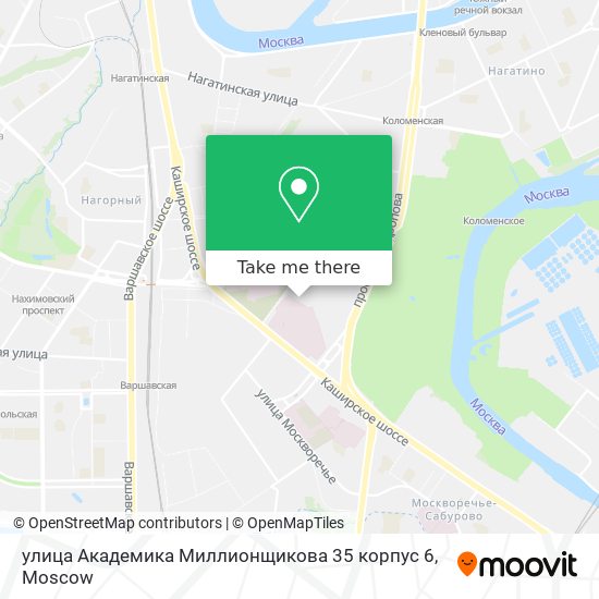 улица Академика Миллионщикова 35 корпус 6 map