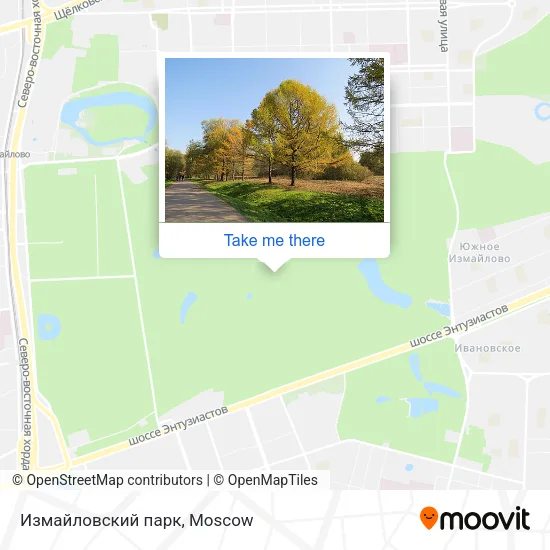 Измайловский парк map