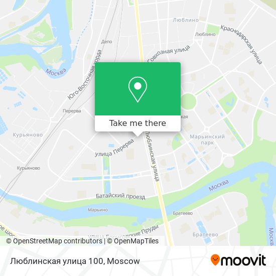 Люблинская улица 100 map
