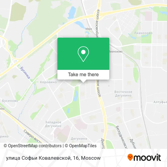 улица Софьи Ковалевской, 16 map