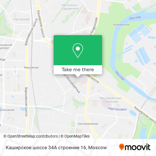 Каширское шоссе 34А строение 16 map