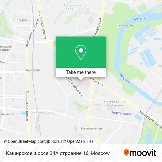 Каширское шоссе 34А строение 16 map