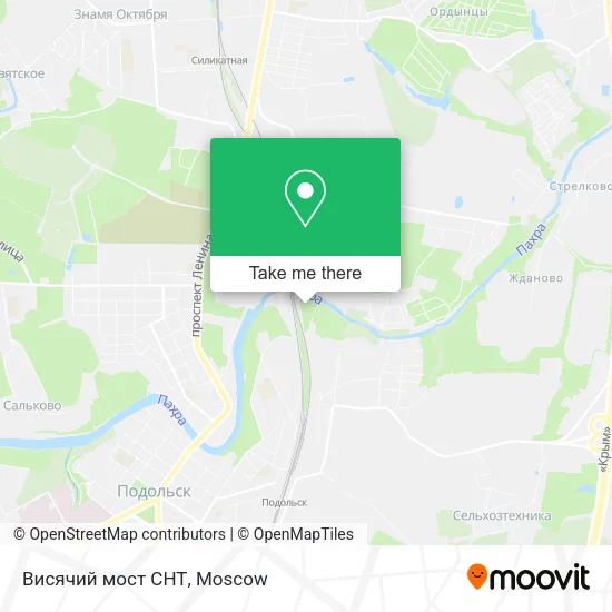 Висячий мост СНТ map
