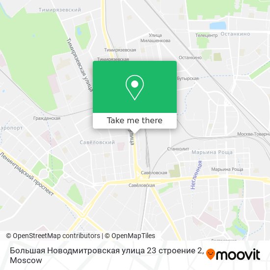 Большая Новодмитровская улица 23 строение 2 map