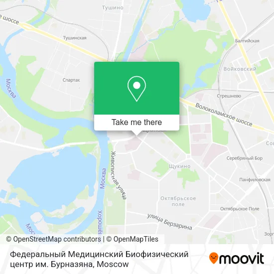 Федеральный Медицинский Биофизический центр им. Бурназяна map