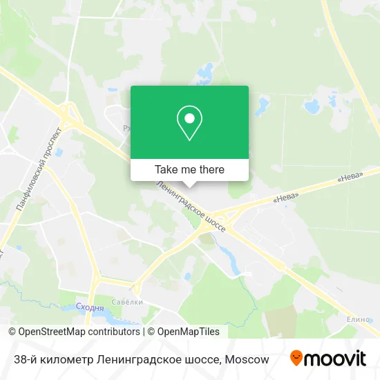 38-й километр Ленинградское шоссе map