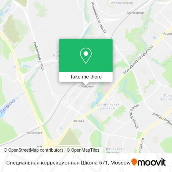 Специальная коррекционная Школа 571 map