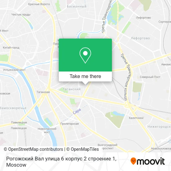 Рогожский Вал улица 6 корпус 2 строение 1 map