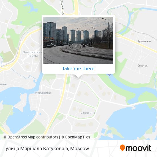 улица Маршала Катукова 5 map