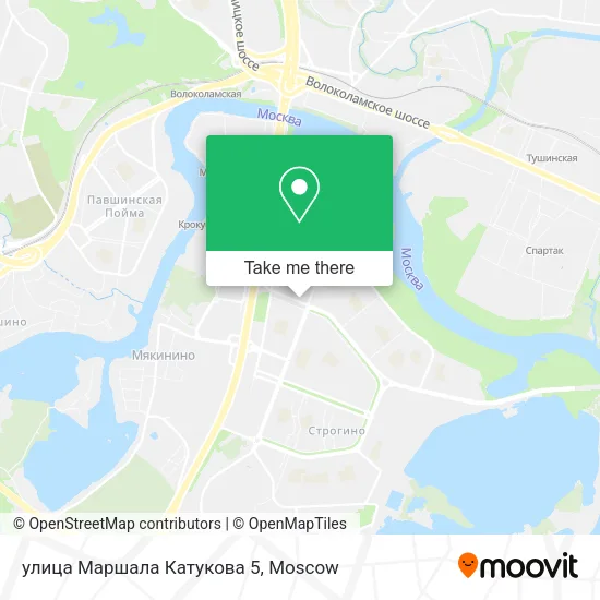 улица Маршала Катукова 5 map