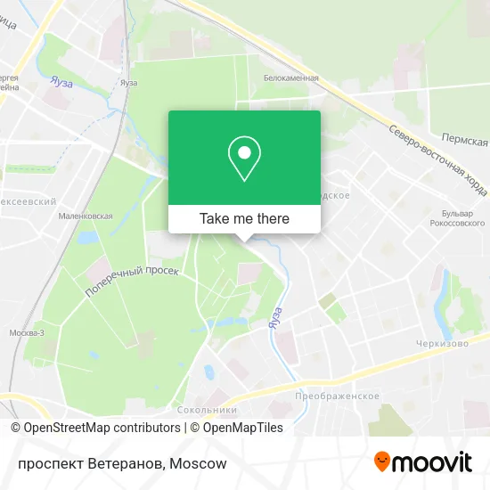 проспект Ветеранов map