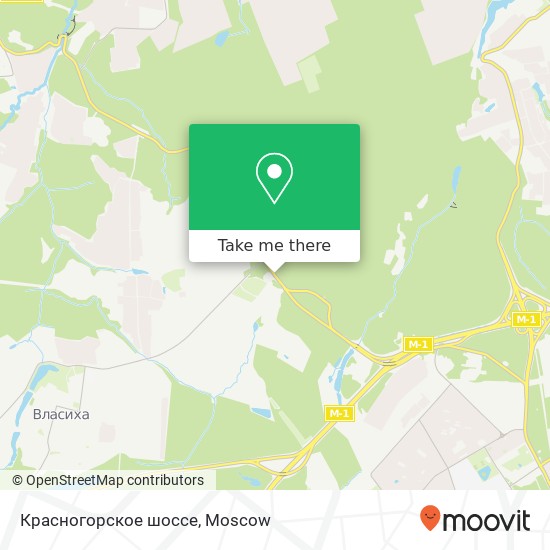 Красногорское шоссе map