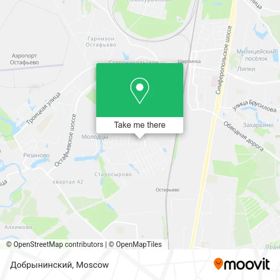 Добрынинский map