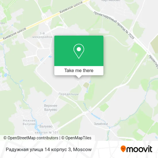 Радужная улица 14 корпус 3 map