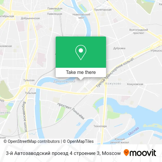 3-й Автозаводский проезд 4 строение 3 map