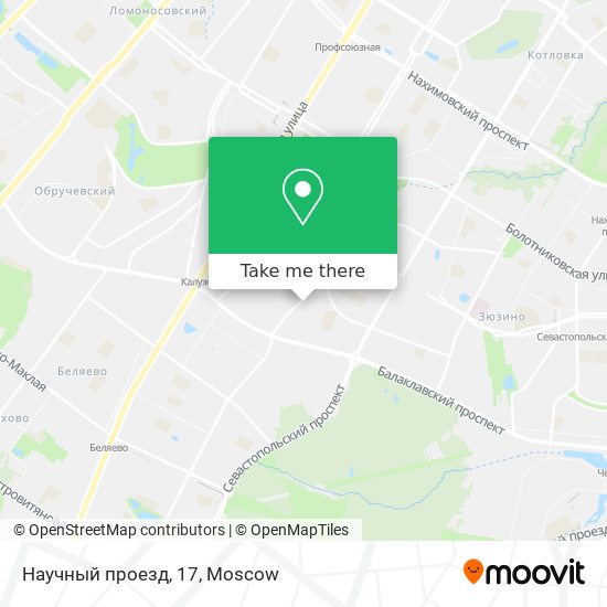 Научный проезд, 17 map