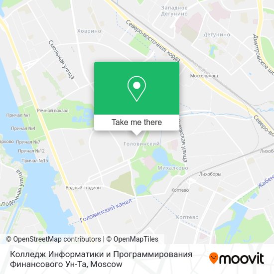 Колледж Информатики и Программирования Финансового Ун-Та map