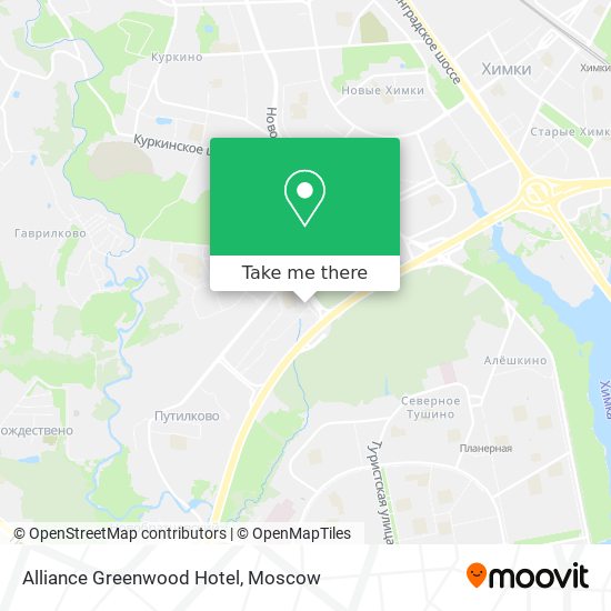 Alliance Greenwood Hotel map