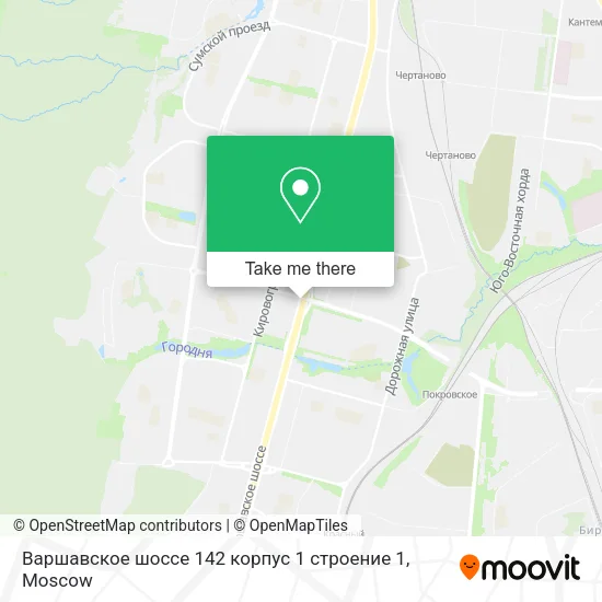 Варшавское шоссе 142 корпус 1 строение 1 map