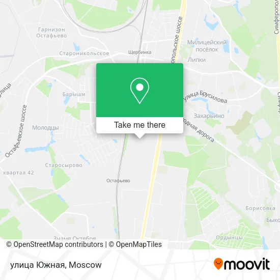 улица Южная map