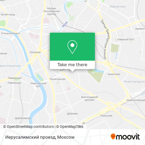 Иерусалимский проезд map