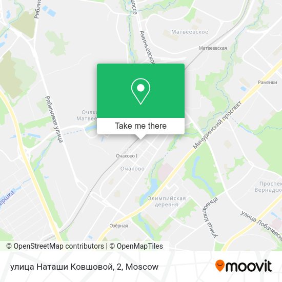 улица Наташи Ковшовой, 2 map