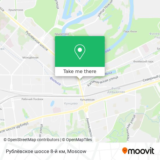 Рублёвское шоссе 8-й км map