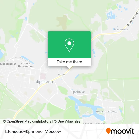 Щелково-Фряново map
