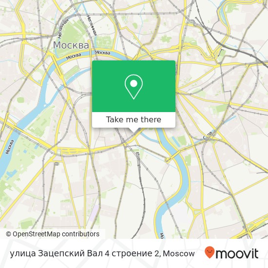 улица Зацепский Вал 4 строение 2 map