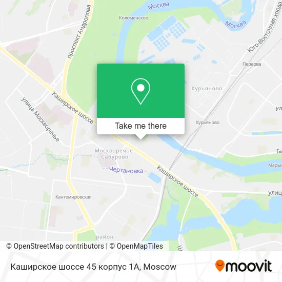 Каширское шоссе 45 корпус 1А map