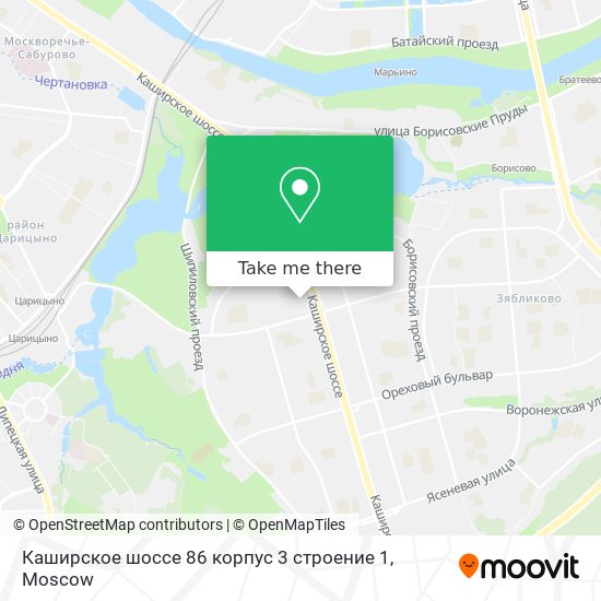 Каширское шоссе 86 корпус 3 строение 1 map