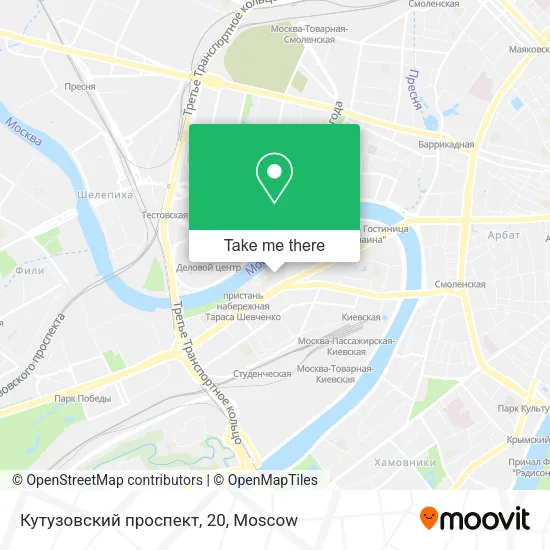 Кутузовский проспект, 20 map