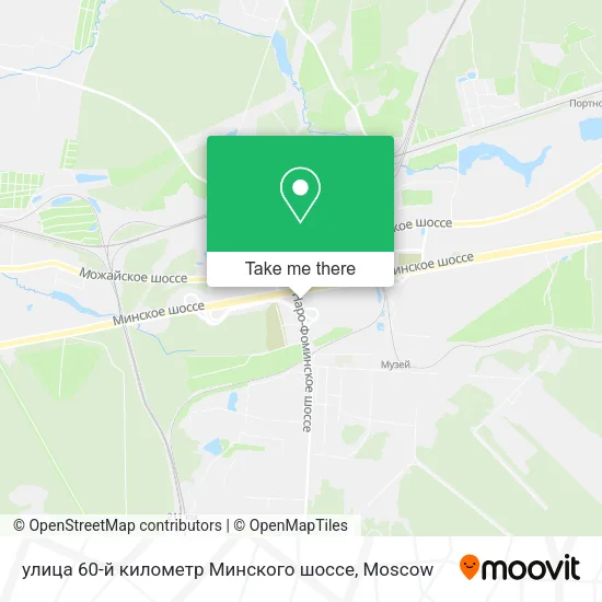 улица 60-й километр Минского шоссе map