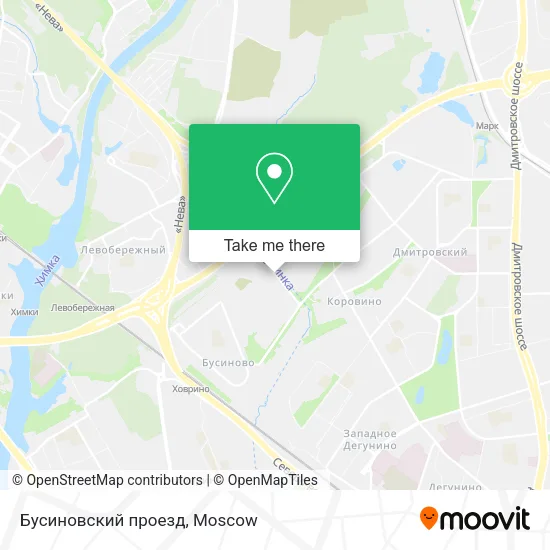 Бусиновский проезд map