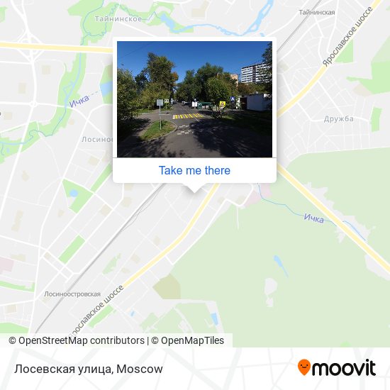 Лосевская улица map