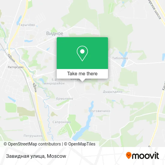 Завидная улица map