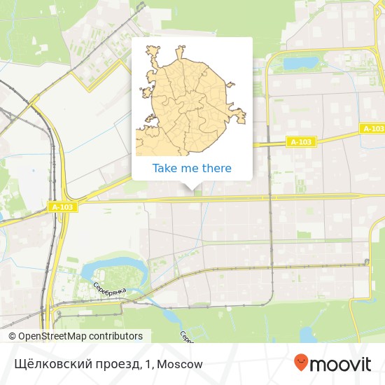 Щёлковский проезд, 1 map