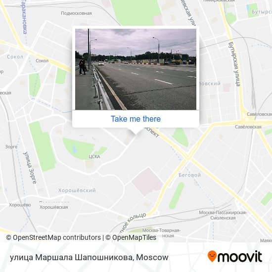 улица Маршала Шапошникова map