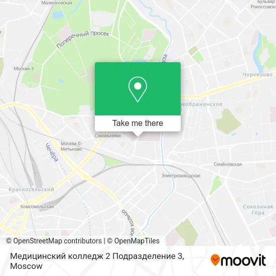 Медицинский колледж 2 Подразделение 3 map