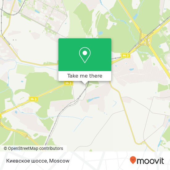 Киевское шоссе map