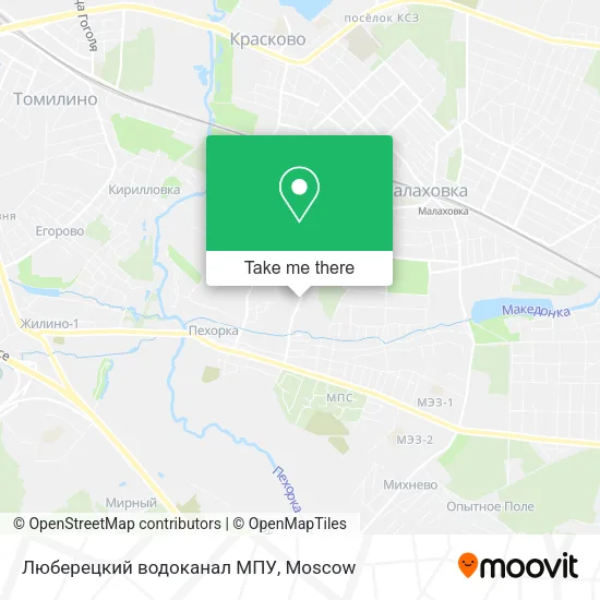 Люберецкий водоканал МПУ map