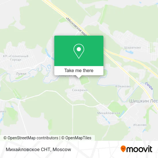 Михайловское СНТ map